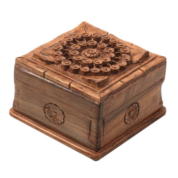 Splendid Handcrafted Kashmiri Traditional Earring Walnut Wood Box