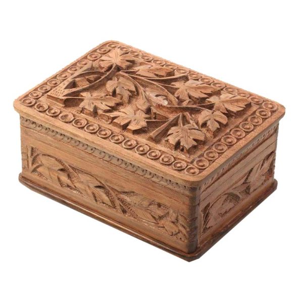 Handmade Kashmiri Chinar Walnut Wood Box