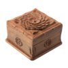 Kashmiri Handmade Rose Blossom Walnut Wood Box